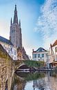 Gruuthusebrug en Onze-Lieve-vrouwkerk Brugge van Mike Maes thumbnail