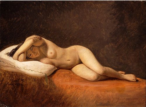 Liegender Akt, Constantin Hansen