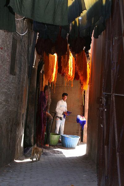 Wol verven Marrakesh van Inge Hogenbijl