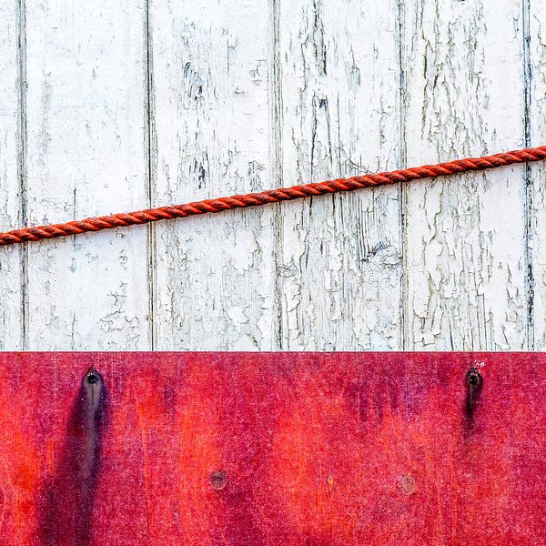 Strandhaus abstrakt in ziegelrot von Texel eXperience