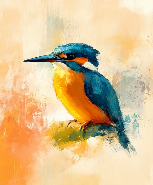 Kingfisher Portrait by But First Framing
