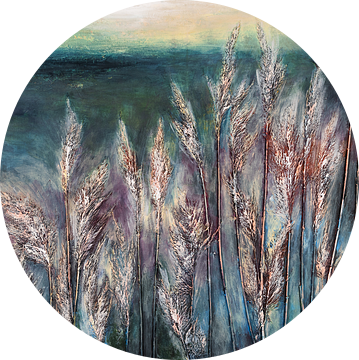 Grassen in het Nationaal Park Oosterschelde van Monika Targiel