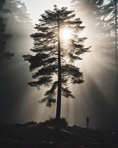 Sonnenaufgang im Wald