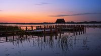 Het meer van Hemmelsdorf op blauw uur van Steffen Henze thumbnail