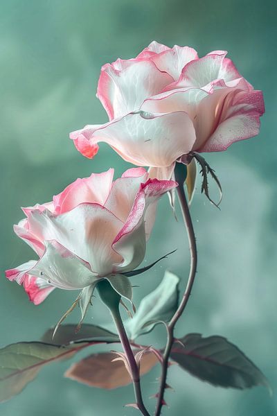Pastel roses by ARTemberaubend