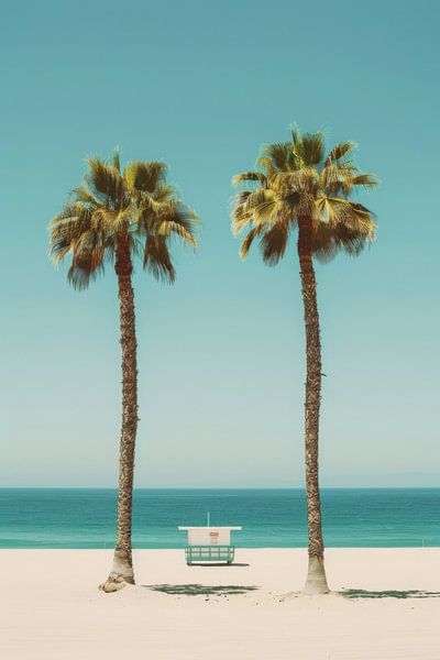 Art de plage minimaliste par Poster Art Shop
