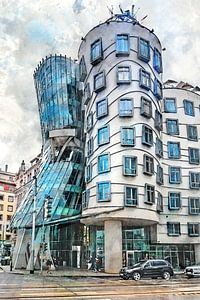 Prag Aquarell Kunst #Prag