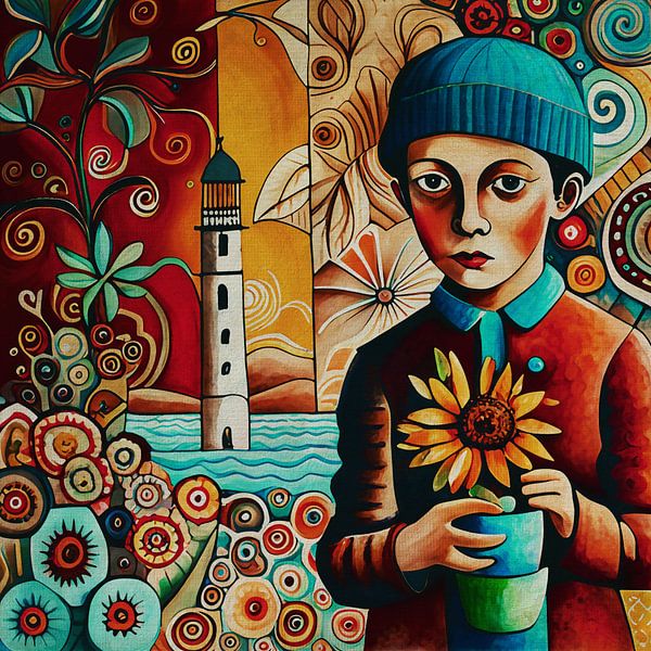 A boy who dreams of the sea by Jan Keteleer (JanKé): A Journey Beyond the Canvas