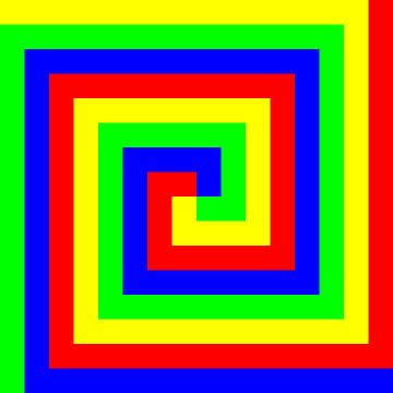 Color-Permutation-Spiral | S=08 | P #01 | RBGY
