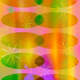 Muster im Retro-Stil. von Alie Ekkelenkamp