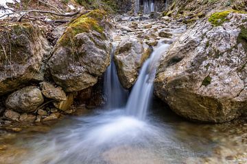 Kleine waterval in het bos van Teresa Bauer