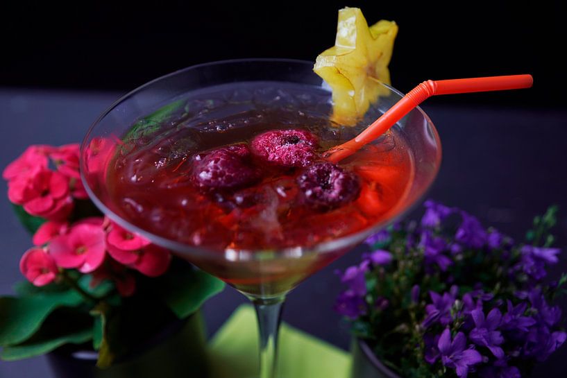 Rum trifft auf Zitrone Himbeere und Orange. Leckere und fruchtige Cocktails im Glas serviert von Babetts Bildergalerie