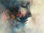 Women's Painting | Whispering Colours by Eye catching paintings thumbnail