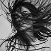 Fotografie -  Woman with Windswept Hair - by Team W 32 Collection von Team W 32 Gallery