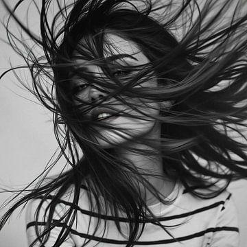 Photography - Woman with Windswept Hair - by Team W 32 Collection by Team W 32 Gallery