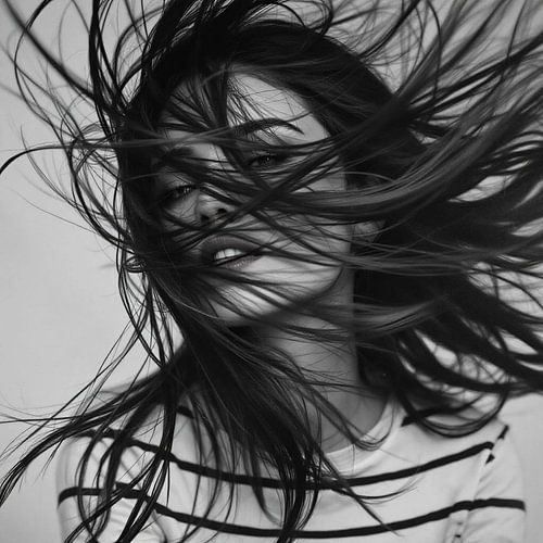 Photography - Woman with Windswept Hair - by Team W 32 Collection