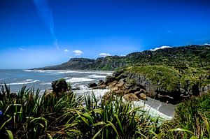 Kustlijn van Punakaiki in Nieuw Zeeland van Ricardo Bouman