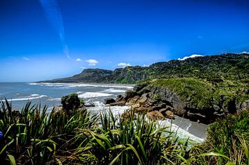 Kustlijn van Punakaiki in Nieuw Zeeland