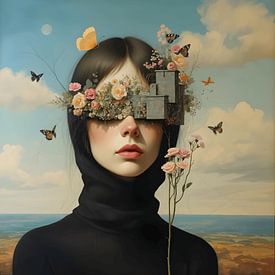 The dream, eyes closed. by Jolique Arte