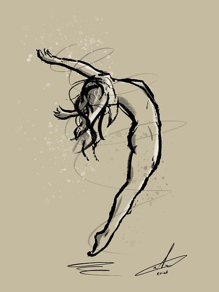 Dancing lady by Emiel de Lange