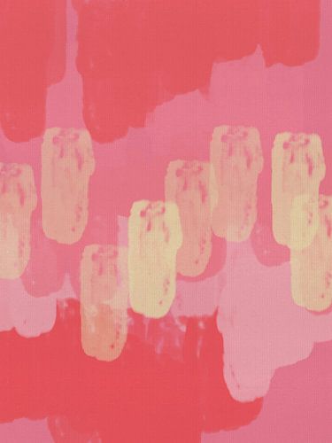 Buntes Abstraktes in hellen, lebhaften Pastell- und Neonfarben von Dina Dankers