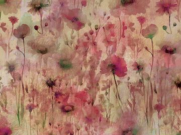 Modern and abstract Japandi botany