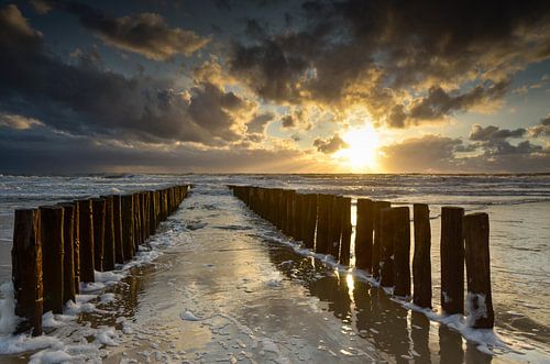 Sunset at Zoutelande in Zeeland