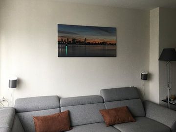 Kundenfoto: Die Skyline von Rotterdam bei Sonnenuntergang
