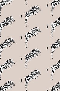 Zebra pattern van Walljar