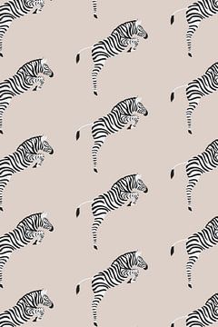 Zebra pattern van Walljar