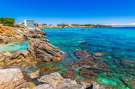 Beautiful view of the coastline in Cala Rajada, Mallorca island Spain by Alex Winter