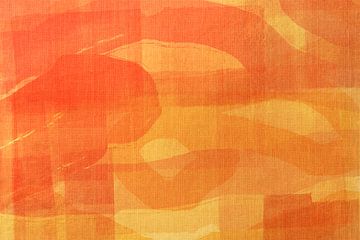 Zacht landschap. Abstract landschap in warme pastels van Dina Dankers