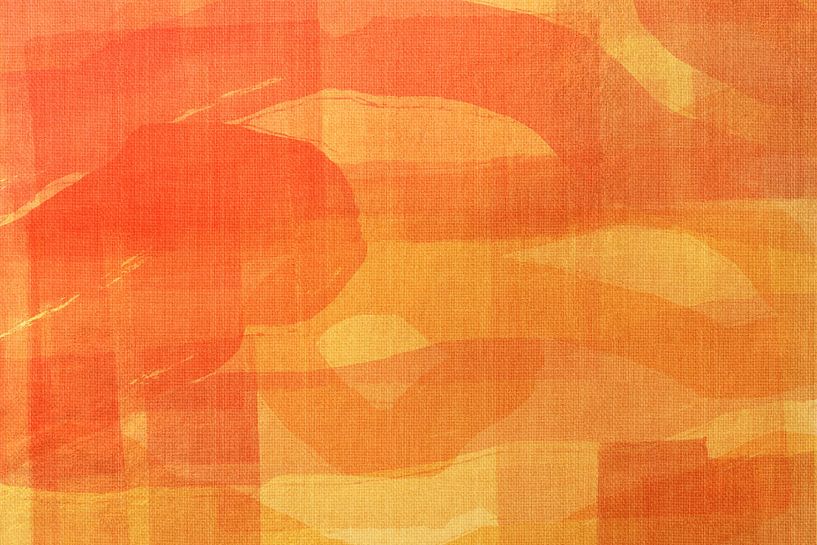 Soft Landscape. Abstract landscape in warm pastels by Dina Dankers
