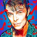Pop Art kunstwerk van  David Bowie van Martin Melis thumbnail