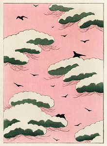 Pink sky illustration