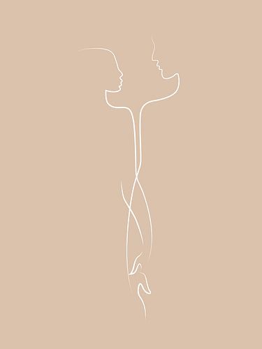 Für immer, beige-weiß