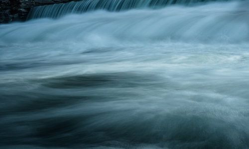 Lange blootstelling van water bij de chrysoprasstuw in thüringen