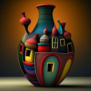 Creative art vase van Natasja Haandrikman