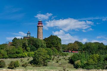 Uitzicht op de vuurtorens bij Kaap Arkona van Andreas Völkel