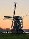 Windmühle bei Sonnenuntergang von Hannon Queiroz Miniaturansicht