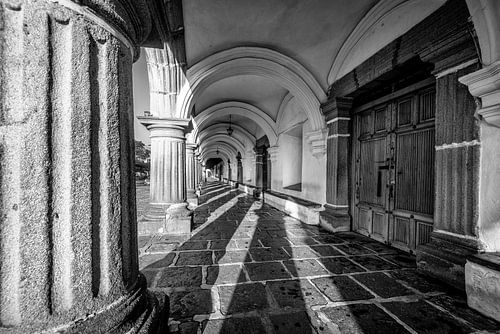 Historical arcade in Antigua, Guatemala