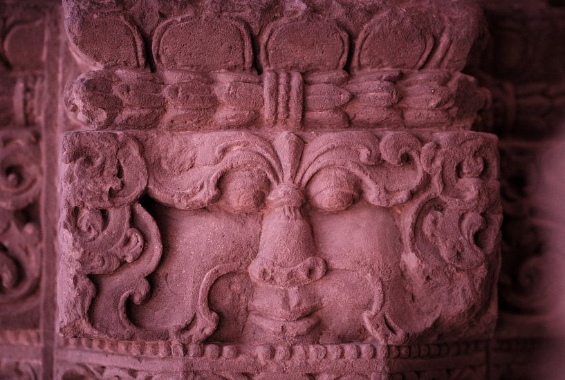 Detail van beeld in Abhaneri van Karel Ham