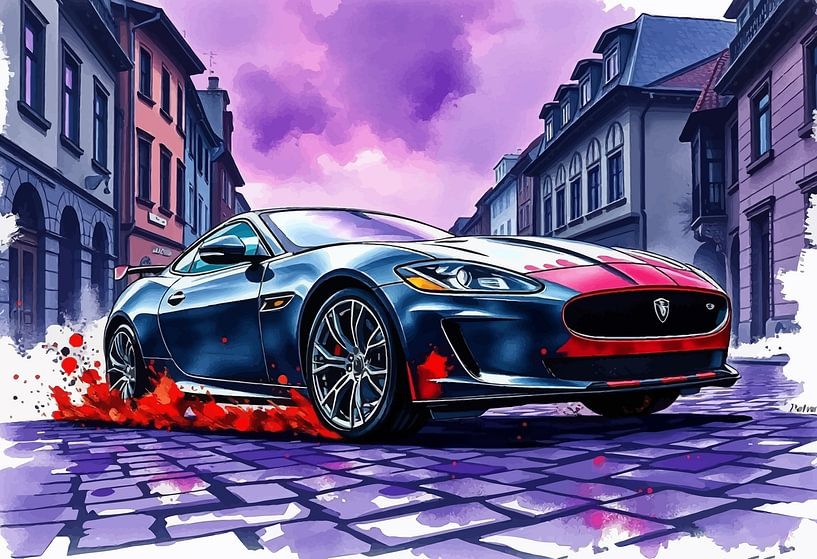 Jaguar F-Type - Excès de vitesse dans une ville européenne par MIROKKU