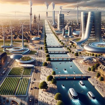 Stuttgart - Futuristische Steden van Eric Nagel