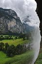 Die Schweiz hinter einem Wasserfall von Isa V Miniaturansicht