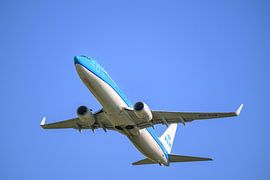 Een Boeing 737 van KLM die opstijgt vanaf Schiphol van Sjoerd van der Wal Fotografie