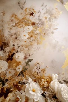 Fleurs Peinture Rococo sur Preet Lambon