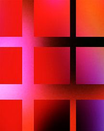 Dégradé de couleurs abstraites avec des formes géométriques sur Studio Bold