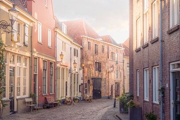 Zonovergoten Charme: De Roggestraat in Deventer van Bart Ros