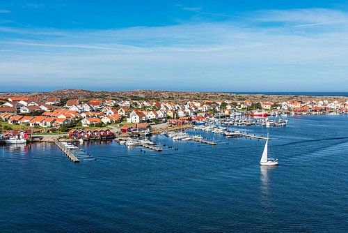 Uitzicht op het eiland Smögen in Zweden